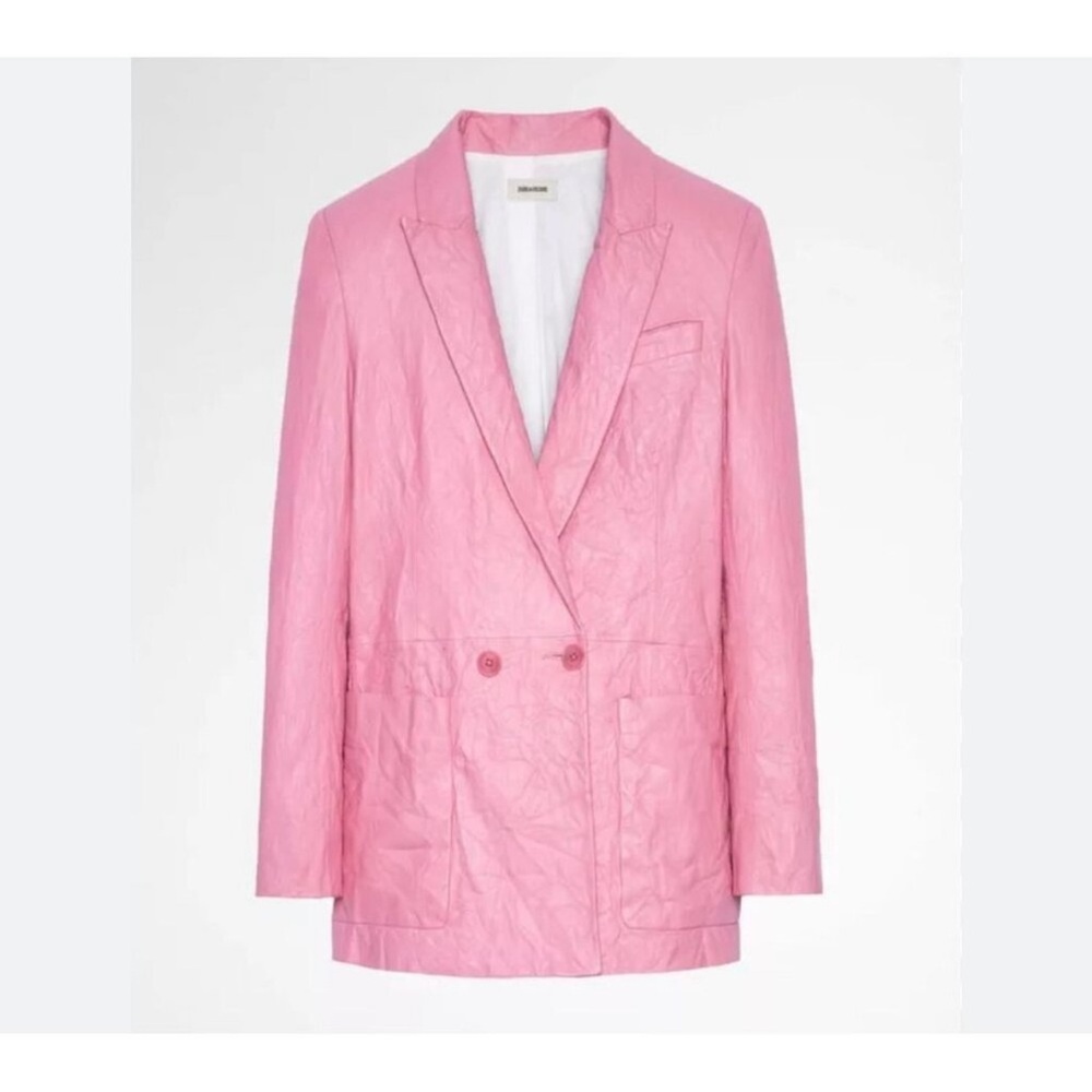 Zadig & Voltaire Pink Double-Breasted Blazer